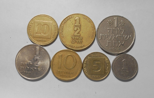 Israel Lote X 7 Monedas - A Clasificar - Oferta - Muy Lindas