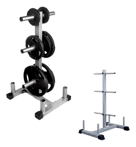 Rack Soporte Para Discos Y 4 Barra Olímpica