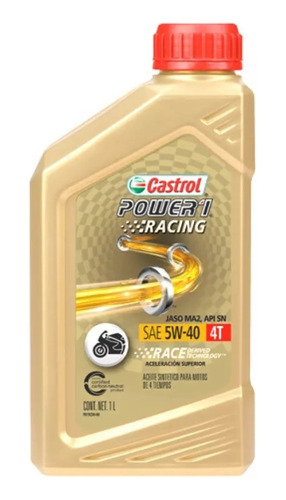 Aceite Castrol Power 1 5w40 4t 100% Sintetico Rs