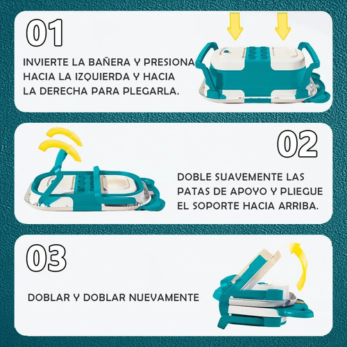 Djjdjjbañera Portátil Plegable Para Bebés Para El Hogar Y Lo
