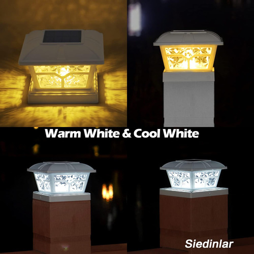 Luces Solares Siedinlar Para Exteriores, 2 Modos De Color, 8
