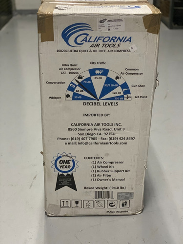 Imagen 3 de 5 de Compresor California Air Tools 10020c Ultra Quiet Oil-free