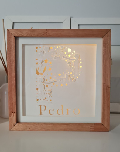 Imagen 4 de 4 de Velador Led Infantil Tamaño Chico Con Nombre -el Principito