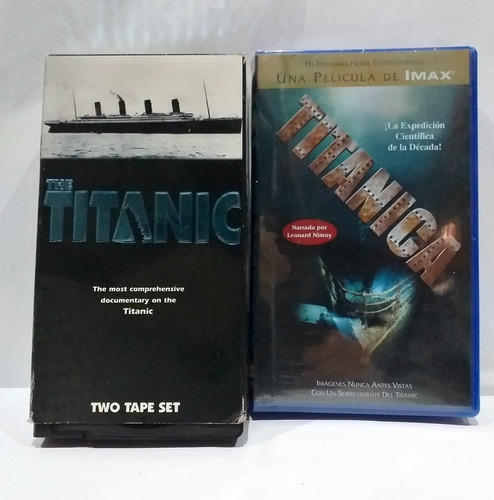 Titanic Y Titanica 3 Vhs Originales Documentales