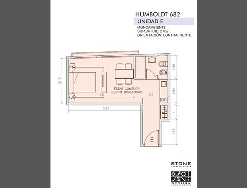 Imagen 3 de 8 de Departamento De 1 Ambiente En Venta En Villa Crespo
