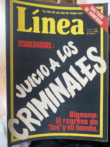 Línea 24 / Julio 1982 / Pepe Rosa / Revisionismo (Usado)