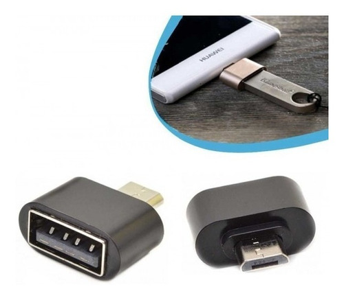 Adaptador Micro Usb A Usb 2.0 Negro