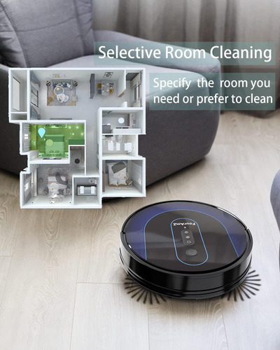 Aspiradora Robot Limpiador Inteligente Wifi Succion 1800p