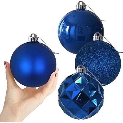 Juego Azul Real De Xl (4.0)  4pcs Bolas De Navidad - Vhz2z