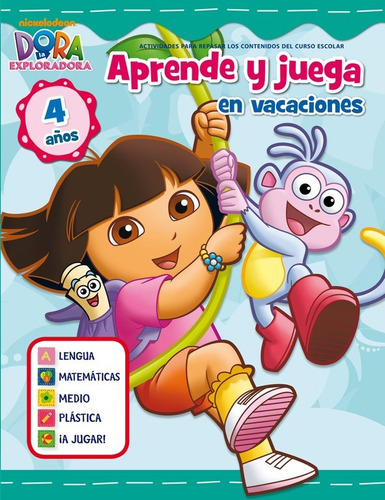 Libro Juega Y Aprende En Vacaciones Dora 4 Aã¿os