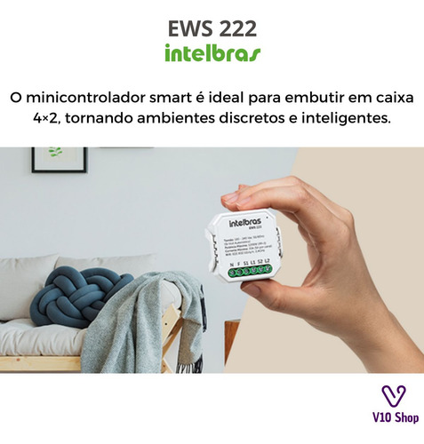 Kit 2 Minicontrolador Smart Wifi Com Entrada Pra 1 Interrup