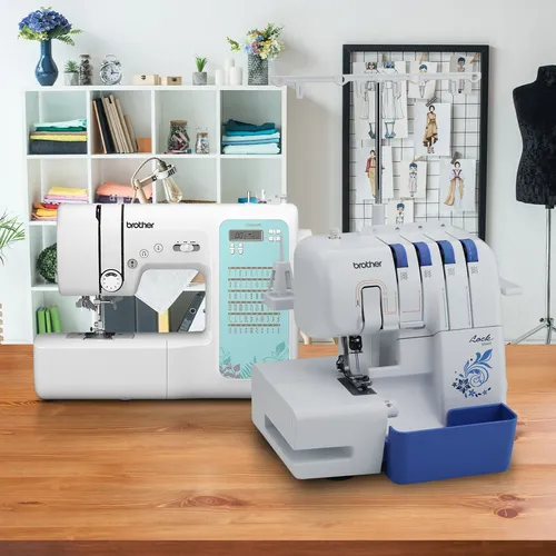 Combo Brother Maquina De Coser Cs6000xl + Overlock 3534dt