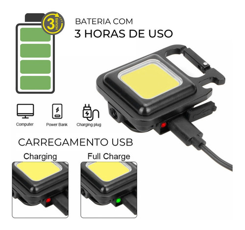 Imagem 2 de 7 de Lanterna Multifunção Para Montanhismo Com Abridor De Garrafa