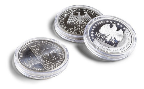 Imagen 2 de 2 de 10 Cápsulas Para Monedas Premium Ultra 20 Mm Leuchtturm