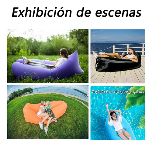 Colchón Inflable Personal Portátil Camping Acampar Colchone Celeste