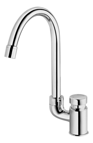 Torneira Para Banheiro Bica Alta Pressmatic Cromado Docol Cromado Cromado