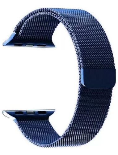 Correa Magnética De Acero Para Apple Watch 42mm Azul
