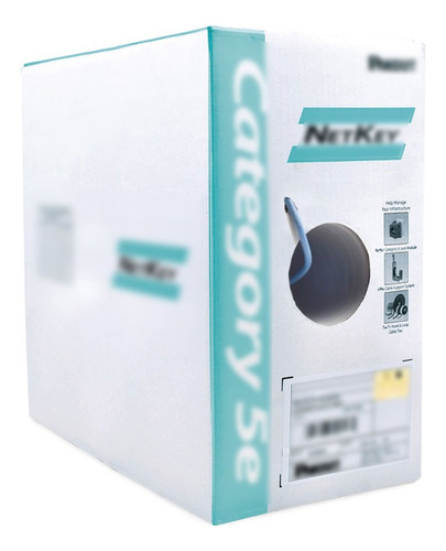Cable Utp 305m Cobre Netkey Azul Cat 5e Panduit 4 Pares