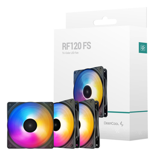 Kit Gamer Fan Cooler Deepcool Rf120 De 3 Fanes Rgb Para Pc