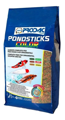 Ração Para Carpas E Kinguios Prodac Pond Sticks Color 1kg
