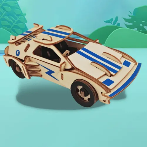 Maqueta 3D De Madera Para Montar Coche Retro UGEARS Con Techo Plegable, Motor De 4 Cilindros Y Llave De Cuerda, Puzzle Para Adultos Y Adolescentes