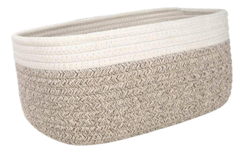 Cesta De Cuerda De Algodón Para Debajo Del 30cmx21cmx14cm