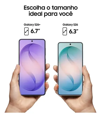 Celular Samsung Galaxy S26+ 5G, 256GB, 12GB RAM, Galaxy AI, Câmera