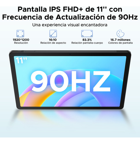Tableta Doogee Tab E3 Android 15 11 pulgadas 8800 mAh 256 GB Rom