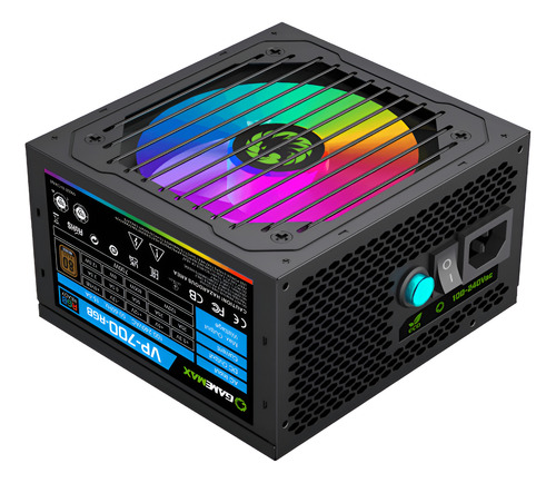 Fuente Gamemax 700w - Vp-rgb Atx 80 Plus Bronze Certificada