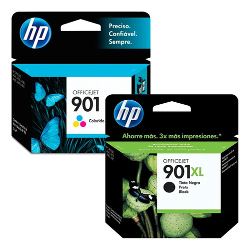 Cartucho De Tinta Hp 901xl Preto E 901 Color Original J4660 