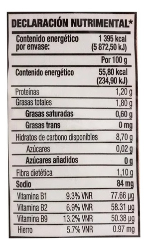 8 Pzas Avena Con Sémola Great Value 610 G