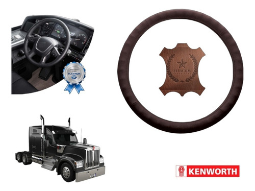 Cubrevolante Cafe Trailer Truck Piel Kenworth W990 2019-2023