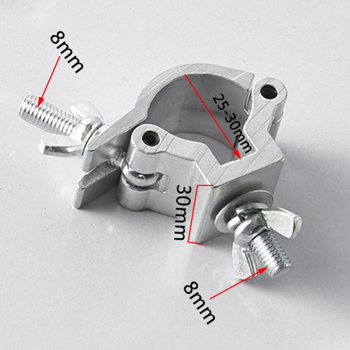 Abrazadera O De Alta Resistencia, Abrazadera Plata 25 A 30mm