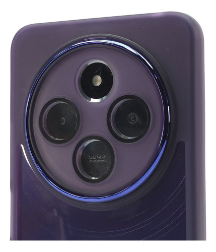 Kit Funda + Mica Poco C75 Protector Case Rigido Uso Rudo Balloon Cromo - Violeta Poco C75