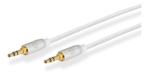 Cable Auxiliar Pro Hp 3.5mm 1,5 Mt Blanco - Revogames