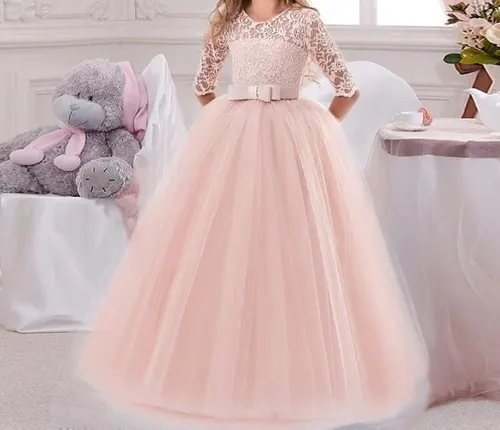 Vestido coral online para niñas