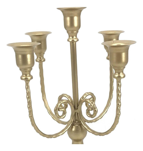 Portavelas Moderno Candelabro De Boda Sala Oro Oro Pequeña