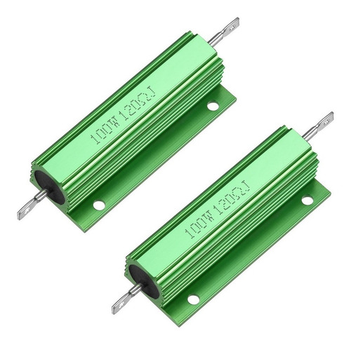 2 Aluminium Case Resistencias 100 W 120 Ohm Bobinadas