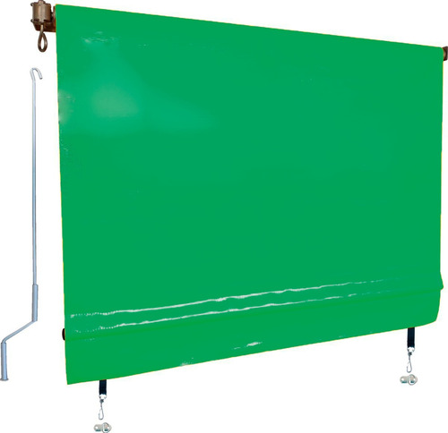 Toldo Completo Com Tubos Sob Medida 4,60 X 3,50 Retrátil Cor Verde