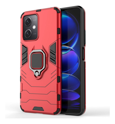 Poco X5 5g Funda Uso Rudo Armor Ring + Cristal 9d