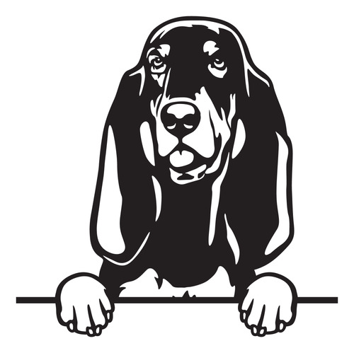 Cuadro Decorativo Black And Tan Coonhounds Mdf 3 Mm