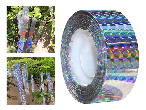 2 Paquete De 2-6 Cintas Reflectantes Para Asustar 50m