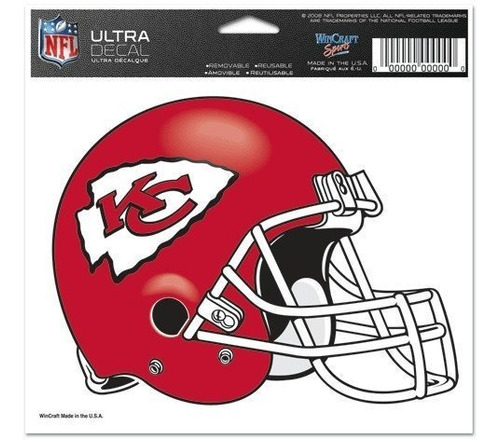 Calcomanía De Casco Del Equipo De Kansas City Chiefs