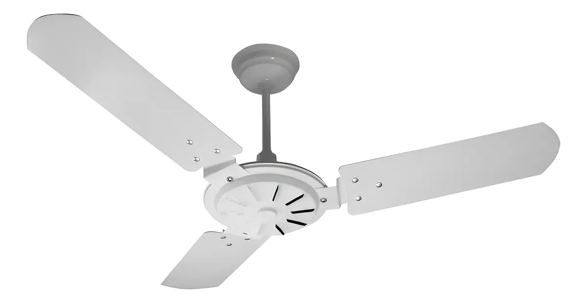 Ventex Ventilador de Teto 3 Pás Branco Silencioso Potente 500 RPM