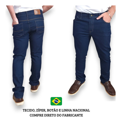 Calça Jeans Masculina Original Elastano Lycra