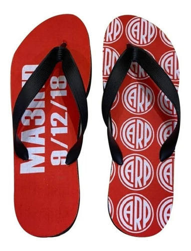 Ojotas Chanclas De Futbol Hombre Sublimadas Estampadas River