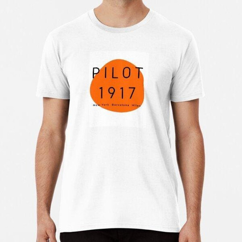 Remera Pilot Orange Algodon Premium 