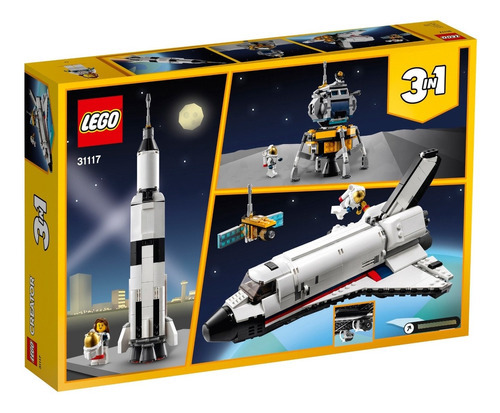 Lego Bloques Creator 3 En 1 Space Shuttle Adventure 31117 Cantidad De Piezas 486