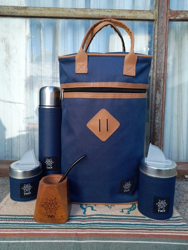 Set Matero Kit Completo | Bolso + Termo + Mate Geo + Latas