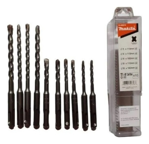 Set De Brocas Para Concreto 5-8mm Sds-plus Makita D-40674